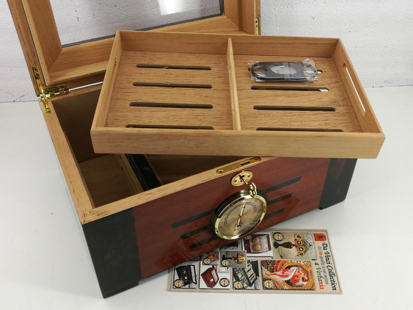 Humidor per sigari, scatola di sigari, antico humidor sigaro regalo per lui  -  Italia